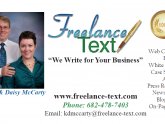 Freelance writer Business cards