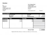 Graphic design Freelance invoice